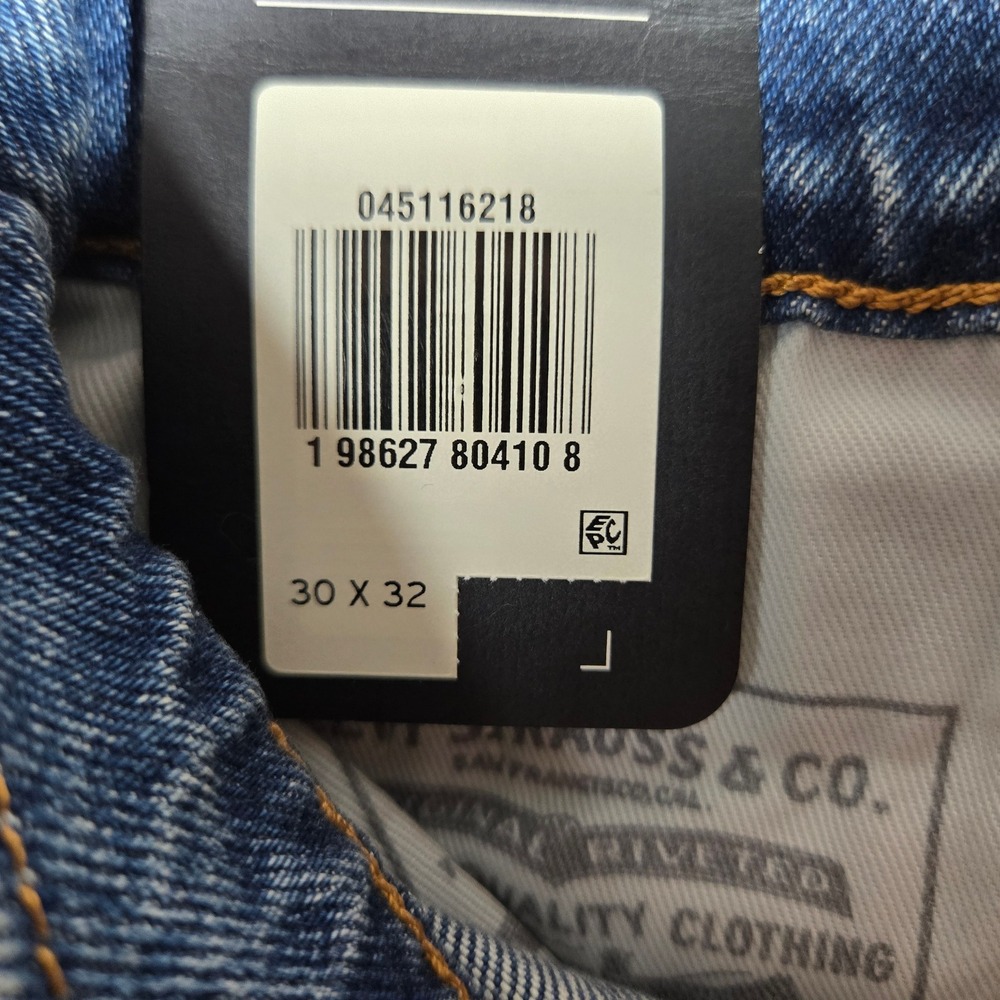 Levis 511 Slim Selvedge Jeans Mens 30x32 Medium Wash 045116218 - Picture 6 of 9
